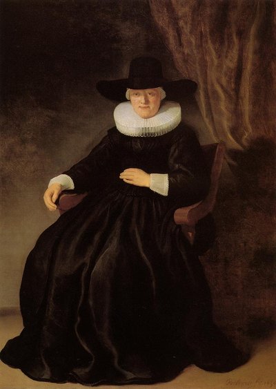 Retrato de Maria Bockenolle de Rembrandt van Rijn